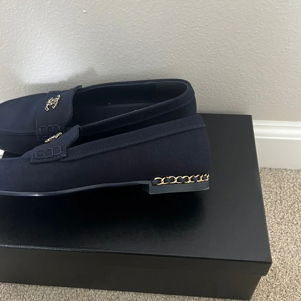 Authentic Chanel moccasins loafers size 38.5 - Picture 5 of 10